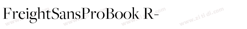 FreightSansProBook R字体转换 FreightSansProBook R字体转换